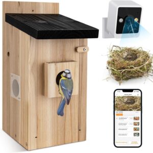 Smart 3MP Outdoor Birdhouse Camera with Motion Detection