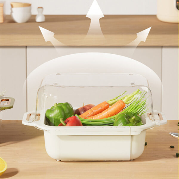 Home Kitchen Double Retractable Drainer Basket - Image 5