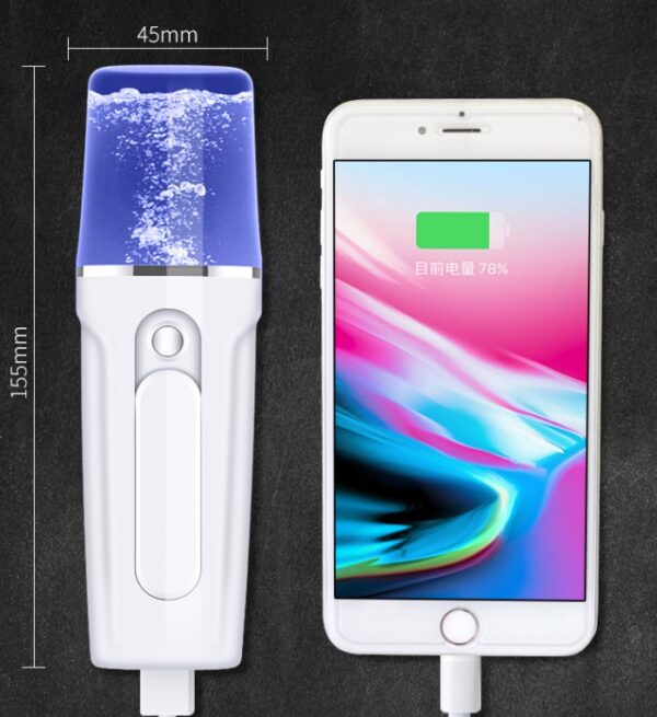 Facial Moisturizing Facial Beauty Apparatus With USB Charging Battery Bank - Image 5