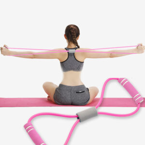 Figure 8 Tensioner Open Shoulder Pull Back Trainer Chest Expansion Home Men And Women Fitness Ring Figure Pull Rope