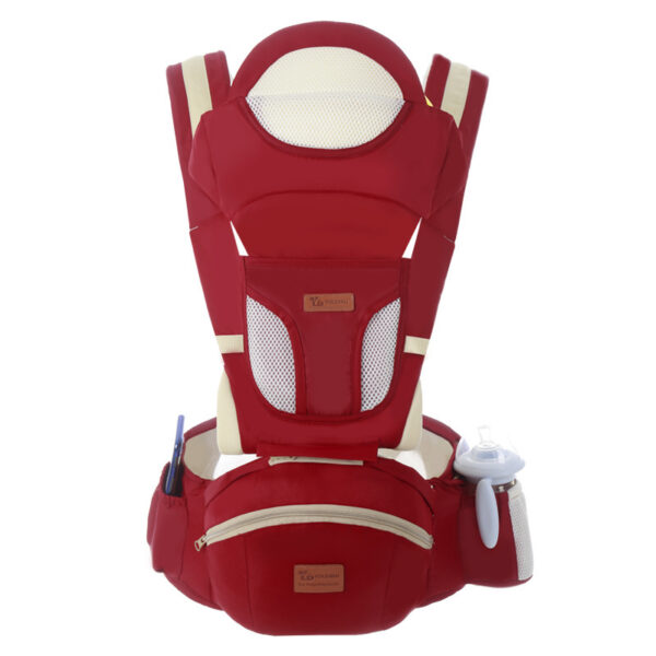 Ergonomic Baby Carrier 0-48M Baby Hipseat Carrier Front Facing Ergonomic Kangaroo Baby Wrap Sling for Baby Travel - Image 3