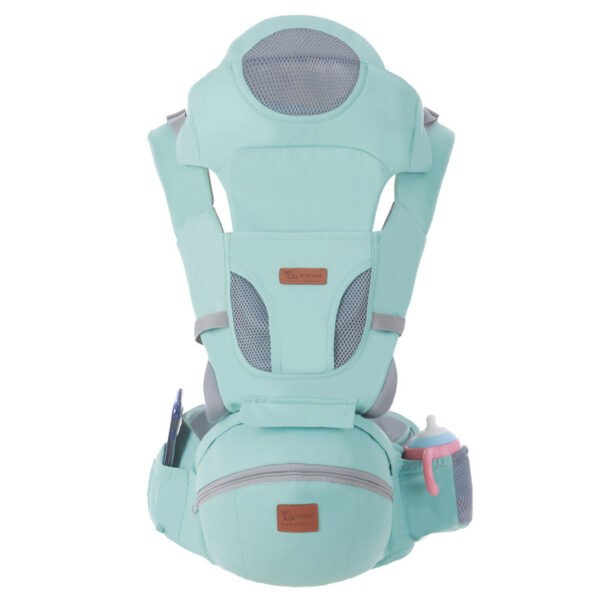 Ergonomic Baby Carrier 0-48M Baby Hipseat Carrier Front Facing Ergonomic Kangaroo Baby Wrap Sling for Baby Travel - Image 6