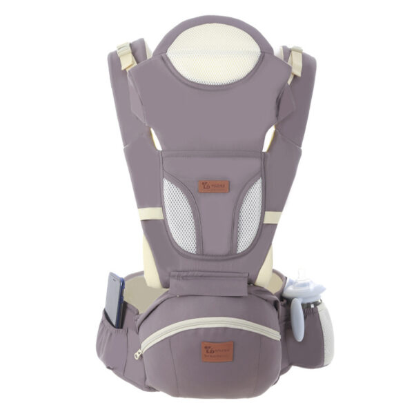 Ergonomic Baby Carrier 0-48M Baby Hipseat Carrier Front Facing Ergonomic Kangaroo Baby Wrap Sling for Baby Travel - Image 2