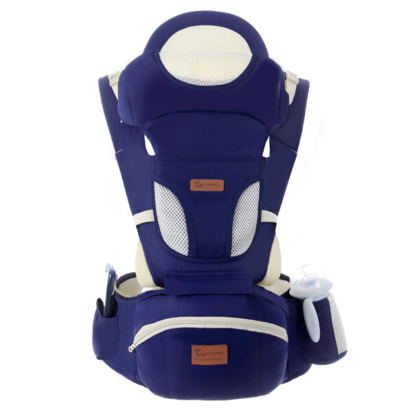 Ergonomic Baby Carrier 0-48M Baby Hipseat Carrier Front Facing Ergonomic Kangaroo Baby Wrap Sling for Baby Travel - Image 7