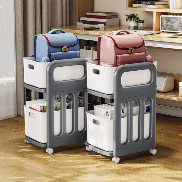 Trolley Movable Wheeled Storage Rack Floor Multi-layer - Image 7