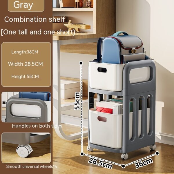 Trolley Movable Wheeled Storage Rack Floor Multi-layer - Image 5