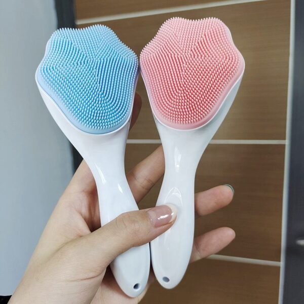 Handheld Silicone Face Scrubber Exfoliator, Face Brushes For Cleansing And Exfoliating, Manual Facial Cleansing Brush, Gentle Soft Face Wash Brush For Sensitive, Delicate, Dry Skin - Image 5