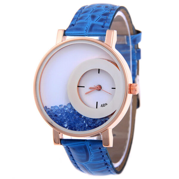 Hot Fashion Quartz Watch for Women – 489 Full Crystal Drilling Design - Image 5