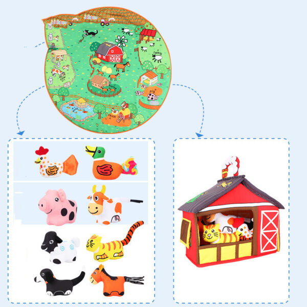 Baby Baby Play Blanket Early Education Animal Toys - Image 4
