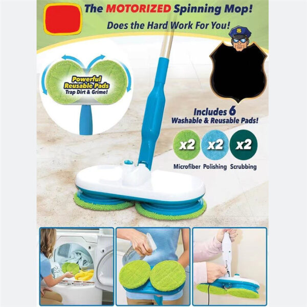 Household Wireless Electric Mop Automatic Floor Wiping Hand-held Charging Cleaning Mopping Machine - Image 9