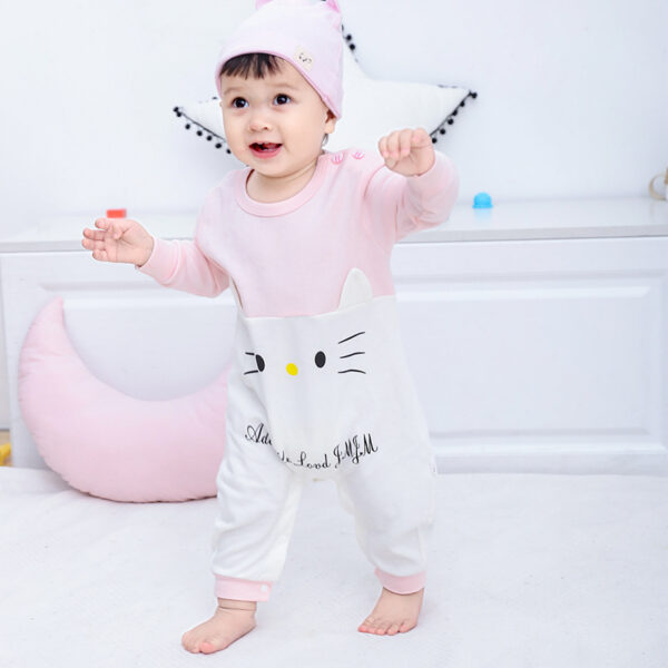 Baby Children's Cotton Floral Jumpsuit - Image 5