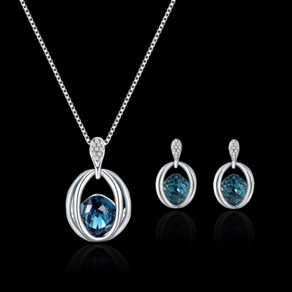 Women's Fashion Crystal Diamond Pendant Necklace Jewelry Birthday Gift - Image 2