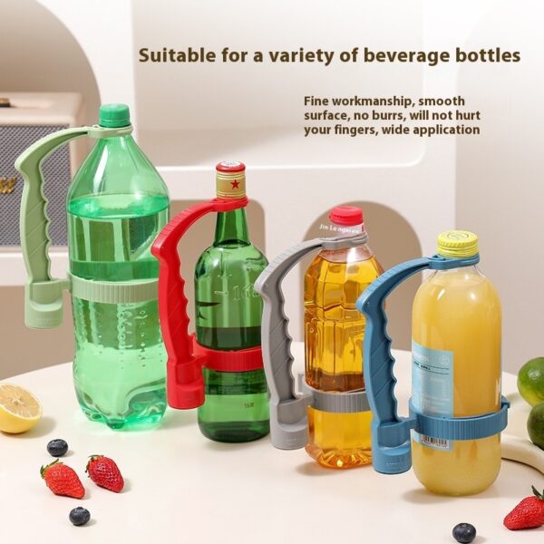 Beverage Bottle Handle Holder Adjustable Pouring Handle Organizer Multi-Use Oil Bottle Handle Holder Kitchen Storage Kitchen Gadgets - Image 5