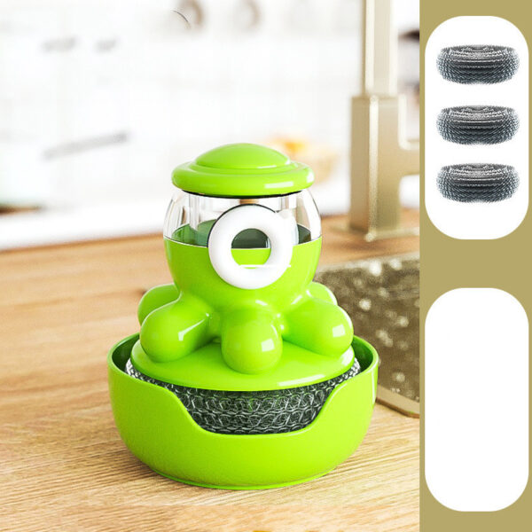 Octopus Pot Brush Self Adding Liquid Kitchen Tools Gadgets Cleaner - Image 4
