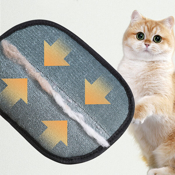 Pet Hair Remover Mitt Pet Hair Remover Gloves Deshedding Brush Glove For Dog Cat Rabbit With Long Short Curly Hair - Image 2