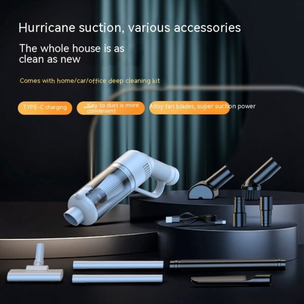 Wireless Blowing And Suction Integrated Vacuum Cleaner Handheld Dust Blower Dual Use In Car And Home Vacuum Cleaner - Image 6
