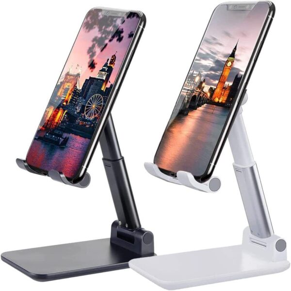 Foldable Desktop Mobile & Tablet Stand – Adjustable Phone Holder