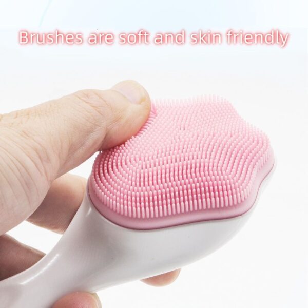 Handheld Silicone Face Scrubber Exfoliator, Face Brushes For Cleansing And Exfoliating, Manual Facial Cleansing Brush, Gentle Soft Face Wash Brush For Sensitive, Delicate, Dry Skin - Image 6