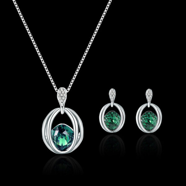 Women's Fashion Crystal Diamond Pendant Necklace Jewelry Birthday Gift - Image 3