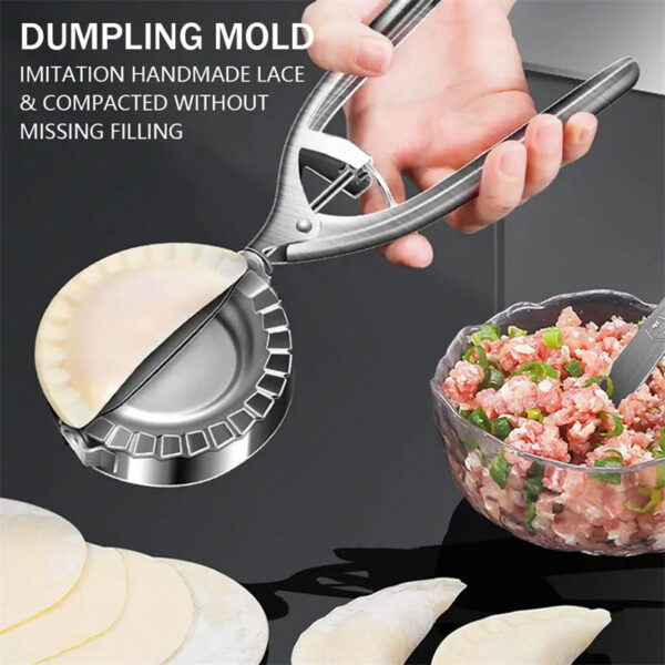 Kitchen Dumpling Mold Stainless Steel Dumpling Machine Pressing Home Baking Tool Skin Press Tool Dumpling Noodle Manual Kitchen Gadgets - Image 9