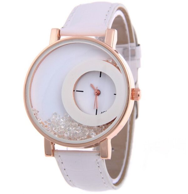 Hot Fashion Quartz Watch for Women – 489 Full Crystal Drilling Design - Image 6