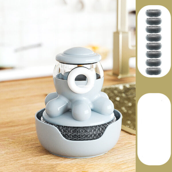 Octopus Pot Brush Self Adding Liquid Kitchen Tools Gadgets Cleaner - Image 3