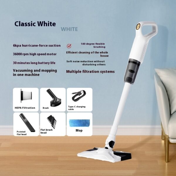 Household Powerful Anti-mite Wireless Rechargeable Vacuum Cleaner - Image 2