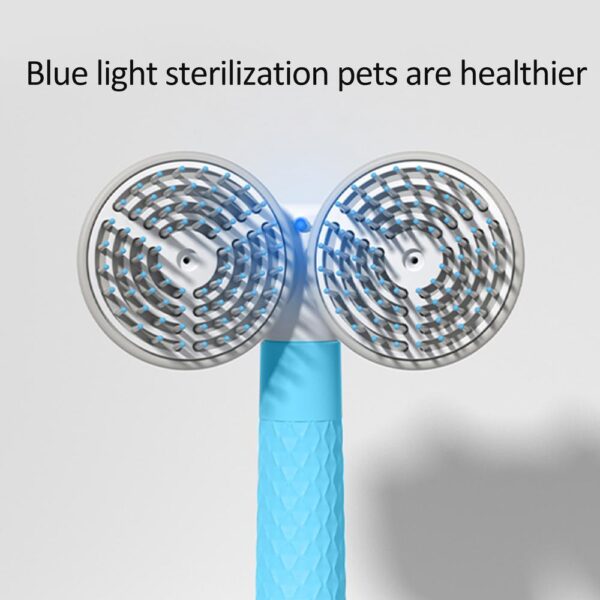 Pet Cat Brush Dog Slicker Brush Double-headed Negative Ion One-button Self Cleaning Dog Cat Hair Removal Pets Products - Image 5