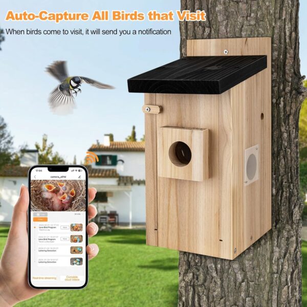 Smart 3MP Outdoor Birdhouse Camera with Motion Detection - Image 5
