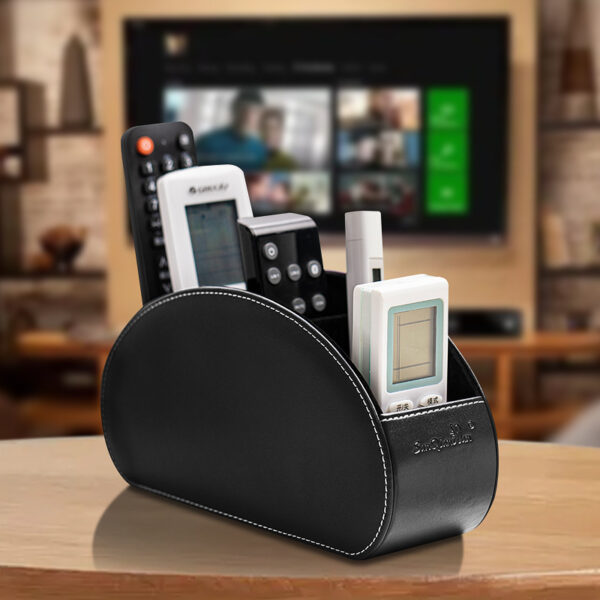 Household Supplies Remote Control Storage Box Of Leather - Image 4