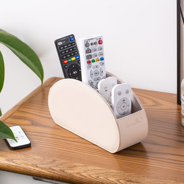 Household Supplies Remote Control Storage Box Of Leather - Image 10