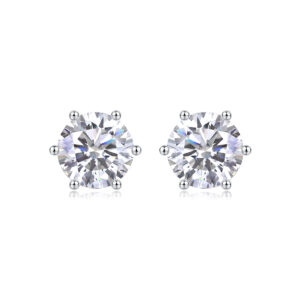 Years Quiet Good Luxury Fashion Diamond Earrings Stud Mosan Diamond Silver Jewelry