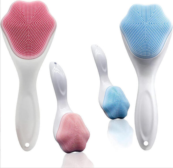 Handheld Silicone Face Scrubber Exfoliator, Face Brushes For Cleansing And Exfoliating, Manual Facial Cleansing Brush, Gentle Soft Face Wash Brush For Sensitive, Delicate, Dry Skin - Image 8