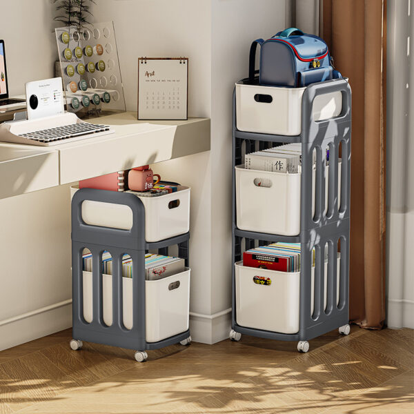 Trolley Movable Wheeled Storage Rack Floor Multi-layer - Image 9