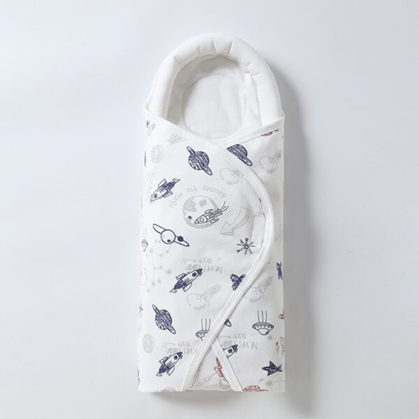 Baby Double-layer Cotton Windproof Package Blanket Sleeping Bag - Image 4