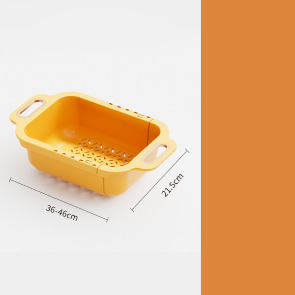 Home Kitchen Double Retractable Drainer Basket - Image 10