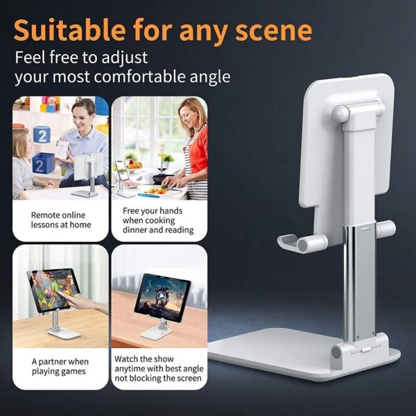 Foldable Desktop Mobile & Tablet Stand – Adjustable Phone Holder - Image 2