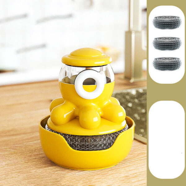 Octopus Pot Brush Self Adding Liquid Kitchen Tools Gadgets Cleaner - Image 9
