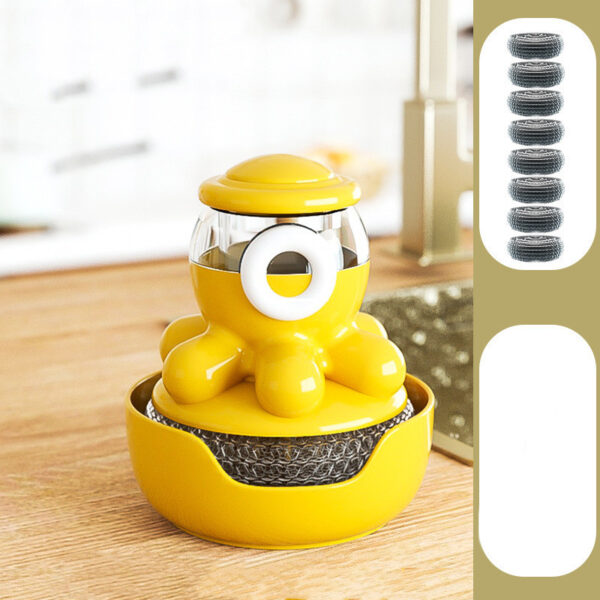 Octopus Pot Brush Self Adding Liquid Kitchen Tools Gadgets Cleaner - Image 7