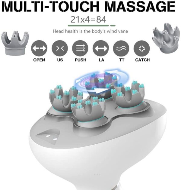 Rechargeable Waterproof Head Massager Electric Scalp Massager - Image 10