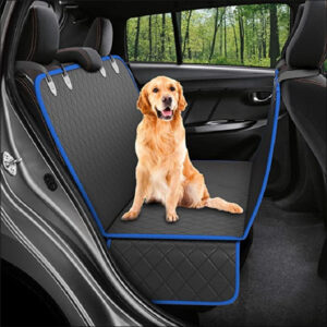 Dog Car Seat Cover with Mesh & Zippered Hammock Protector