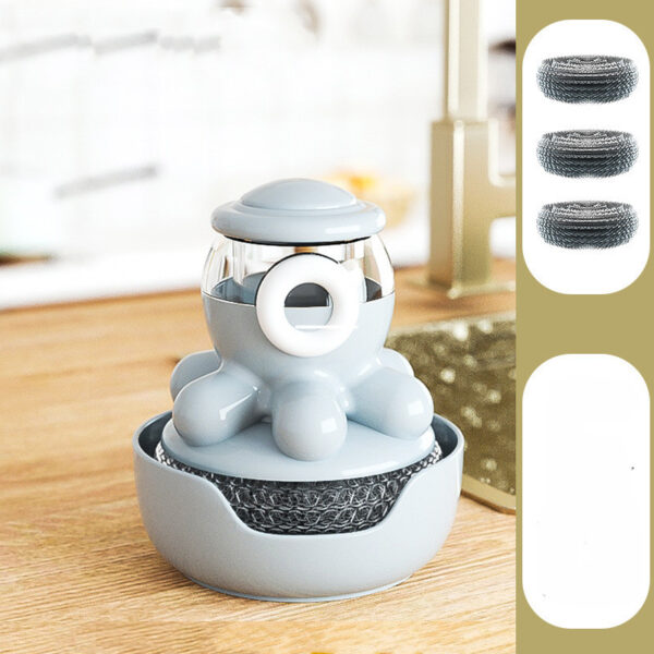 Octopus Pot Brush Self Adding Liquid Kitchen Tools Gadgets Cleaner - Image 5