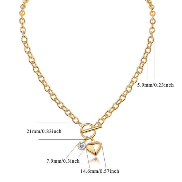 Meteor Wish Luxury Fashion Diamond Pendant Necklace Set With Mosan Diamond Silver Ornaments - Image 2
