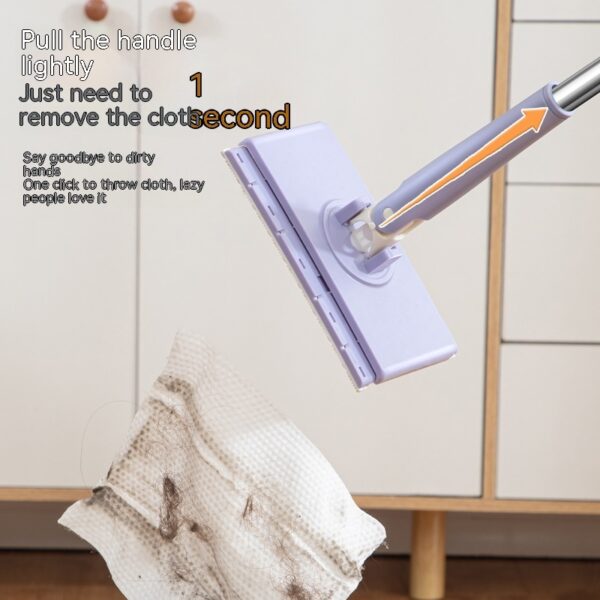 Household Bathroom No Dirty Hands Lazy Mop Cloth Clipping - Image 9