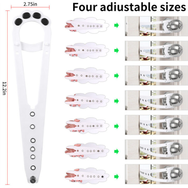 Pet Cat Door Holder Latch Prevents Dogs From Entering Cat Supplies Adjustable Elastic Gate Lock Keep Dog Out Pet Cat Accessories - Image 6