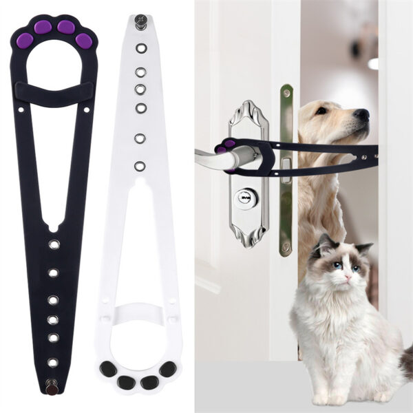 Pet Cat Door Holder Latch Prevents Dogs From Entering Cat Supplies Adjustable Elastic Gate Lock Keep Dog Out Pet Cat Accessories - Image 7